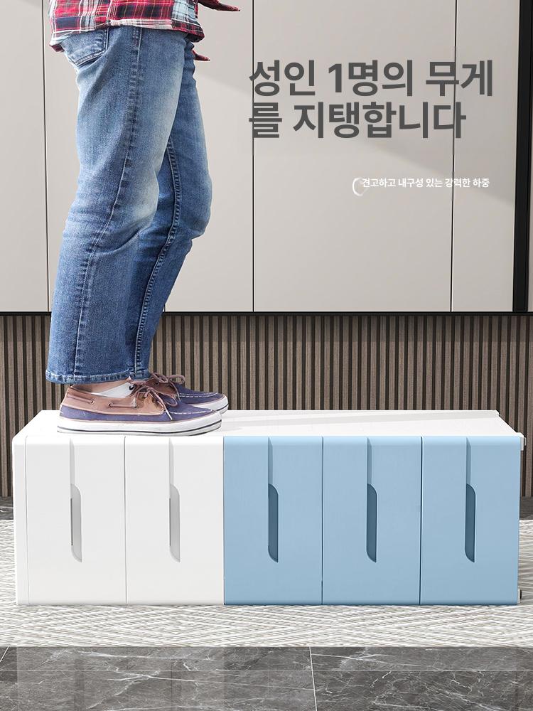 틈새 서랍장 슬림 주방수납장 속옷장 거실 안방 투명 30cm 두꺼운 퓨어화이트 4개 - 상세 이미지 5