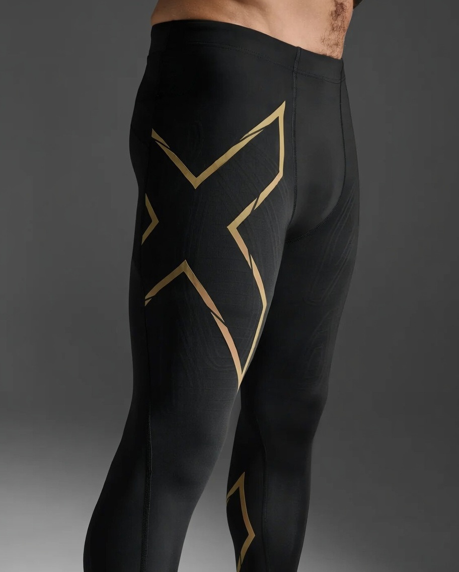 2XU MCS 런 컴프레션 타이츠 남성 블랙 MA5305B-BLK GRF - 상품 이미지