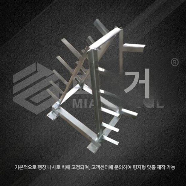 바벨 거치대 중량봉 플레이트 선반 스쿼트 보조대 원판 아연도금 - 상세 이미지 4