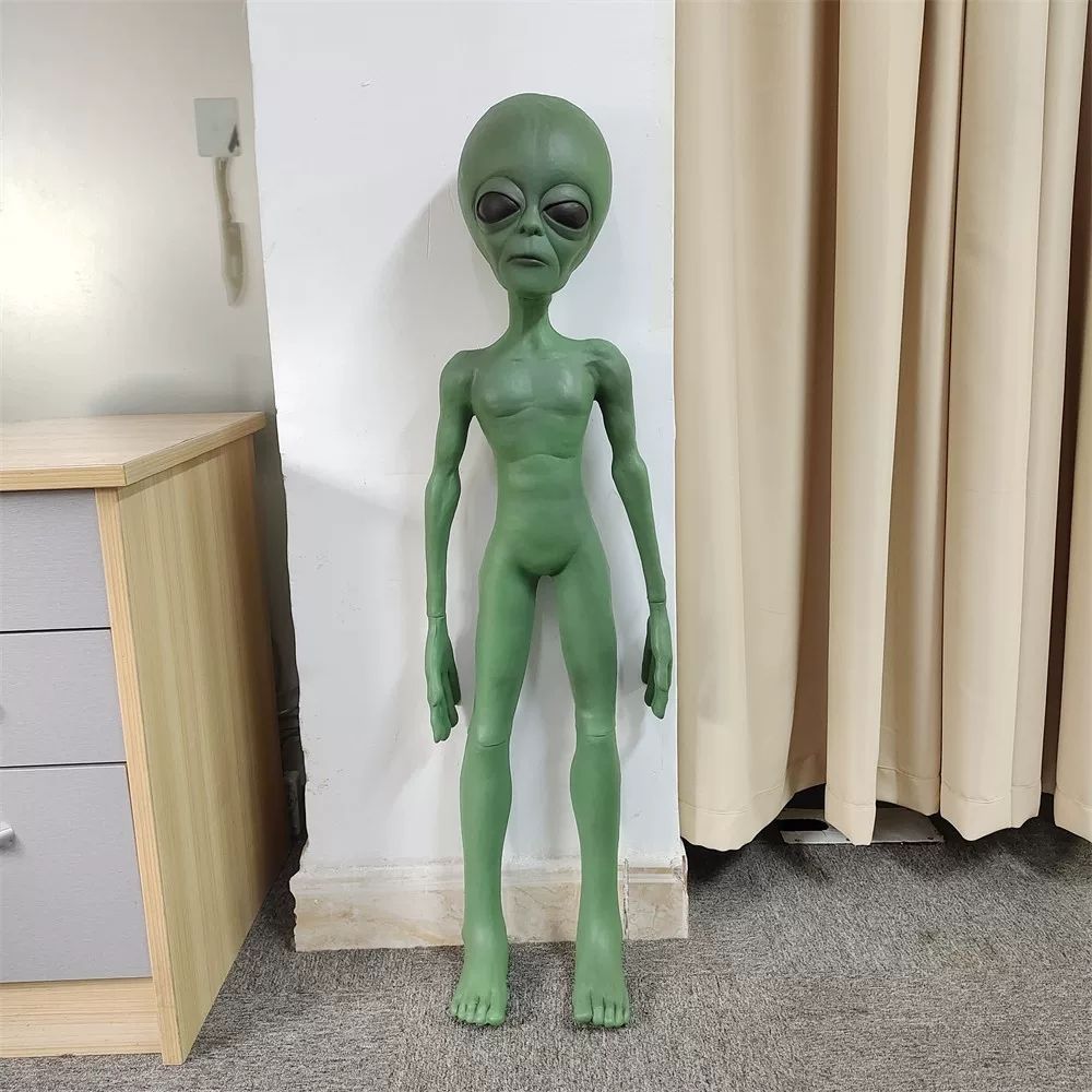 외계인 모형 영화소품 외계인 2m 장 모델 우주인 할로윈 A. 높이 2미터 UFO모형 녹색 - 상품 이미지