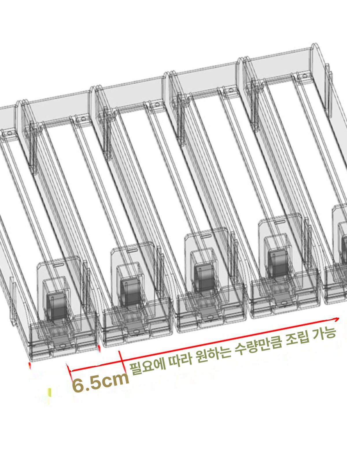 담배 아크릴 상품 가게 푸셔 쇼케이스 슈퍼 전시대 마트 단면 15cm 5팩 - 상세 이미지 3