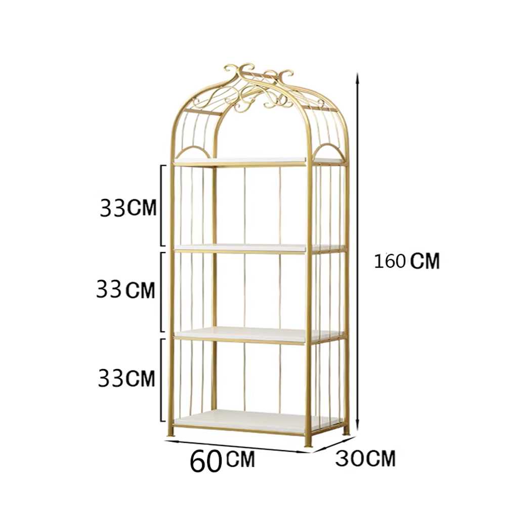 철제 장식장 엔틱 위스키 술 가방 식물 선반 거실 50x150cm 4단 이미지 6