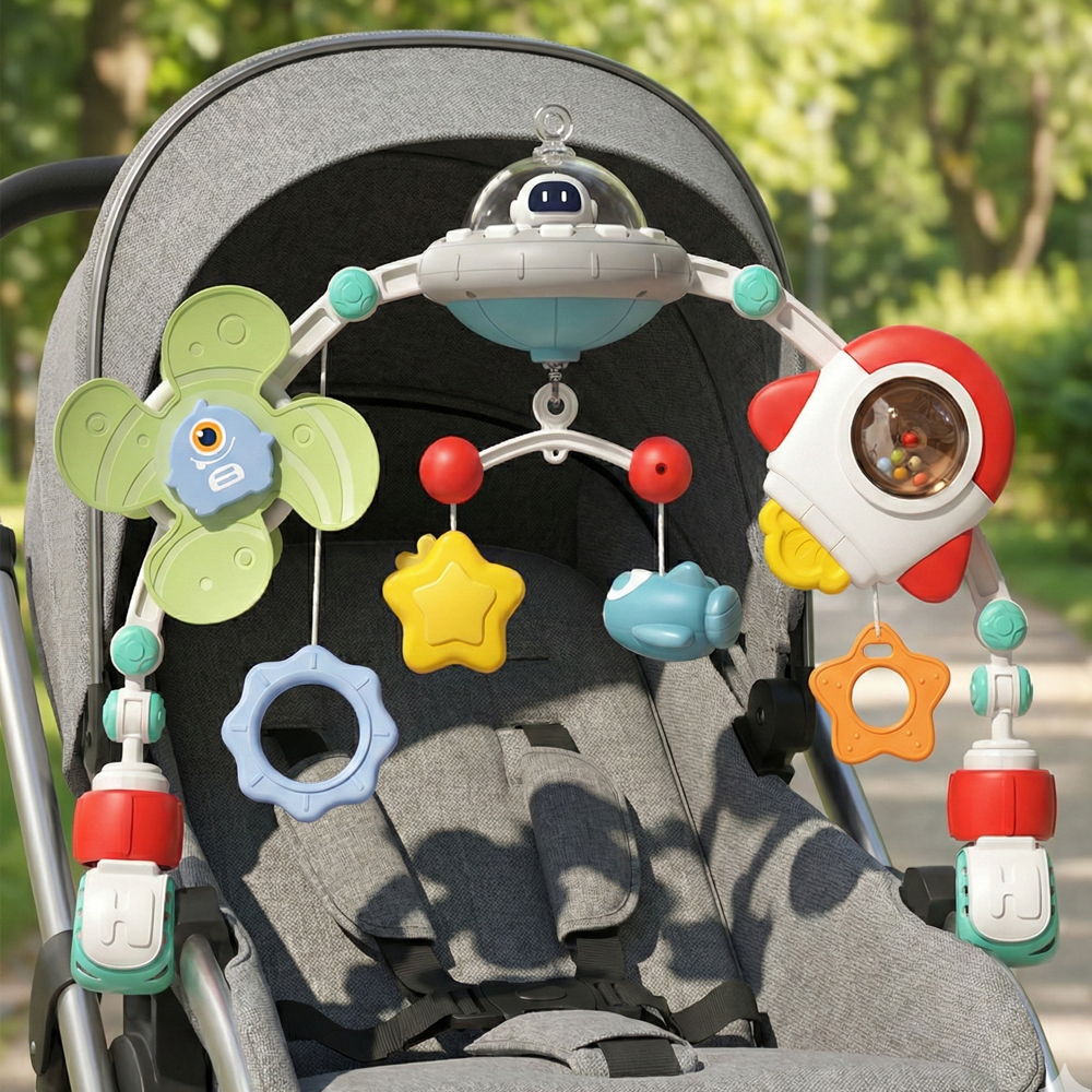 키저스 플레이베베 유모차 카시트 모빌 장난감 신생아 돌 아기 유아 선물 그린해피가든