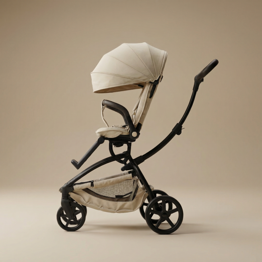 [누비앤타보] NUVY 트래블러S 큰아이까지 등하원 트라이크 유모카 S4 베이지