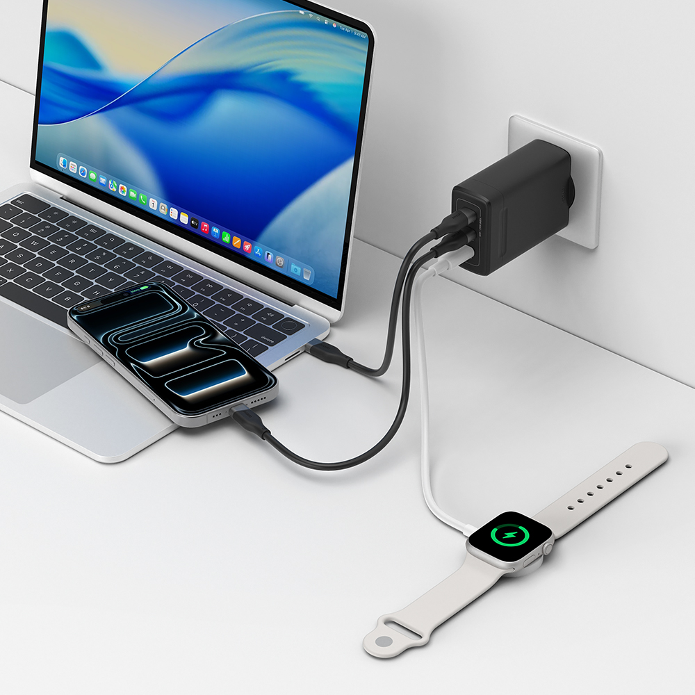 PD 3.2 100W AVS GaN 접지 멀티 초고속 충전기 GB103 화이트 이미지 2