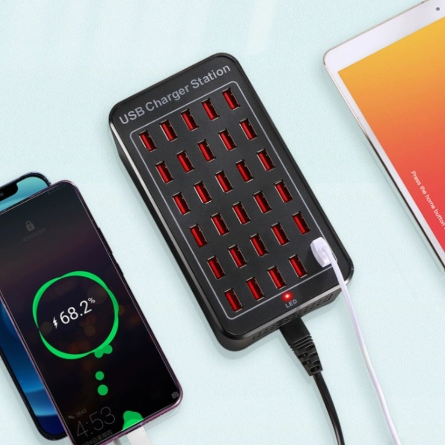 멀티 충전기 업소용 30구 USB A타입 내구성이 좋은 ABS소재 냉각팬 내장 과충전 - 상세 이미지 3