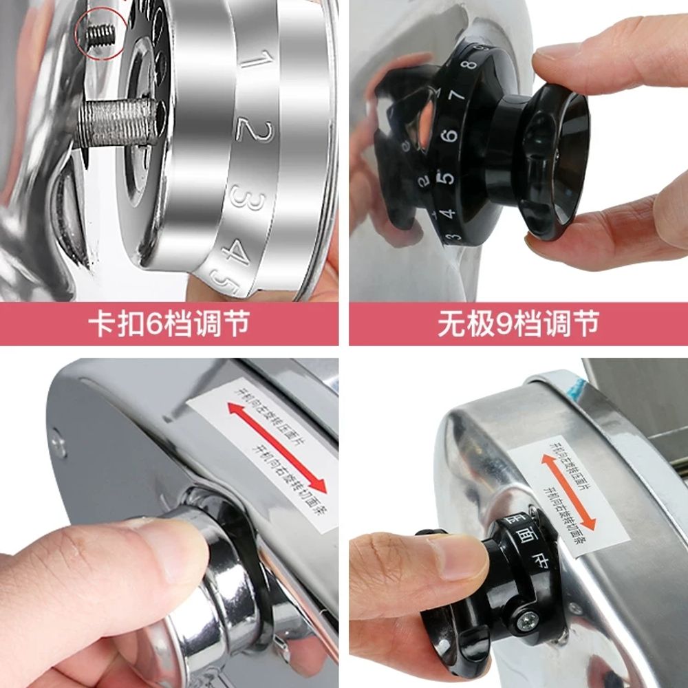 업소용 가정용 전동 A. 빨간색으로 칠해진 스테인리스 스틸 칼 25mm 두께의 둥근 표면 - 상세 이미지 3