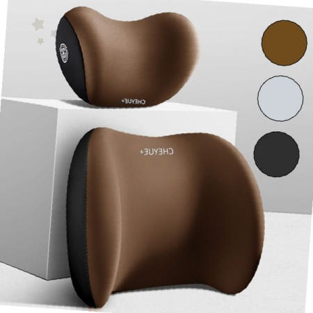 차량 운전석 좌석 목 허리 지지 쿠션 인체공학 곡선 형상 기억 소재 통풍 메시