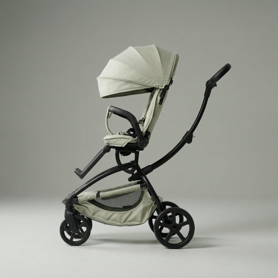 [누비앤타보] NUVY 트래블러S 큰아이까지 등하원 트라이크 유모카 S4 그린