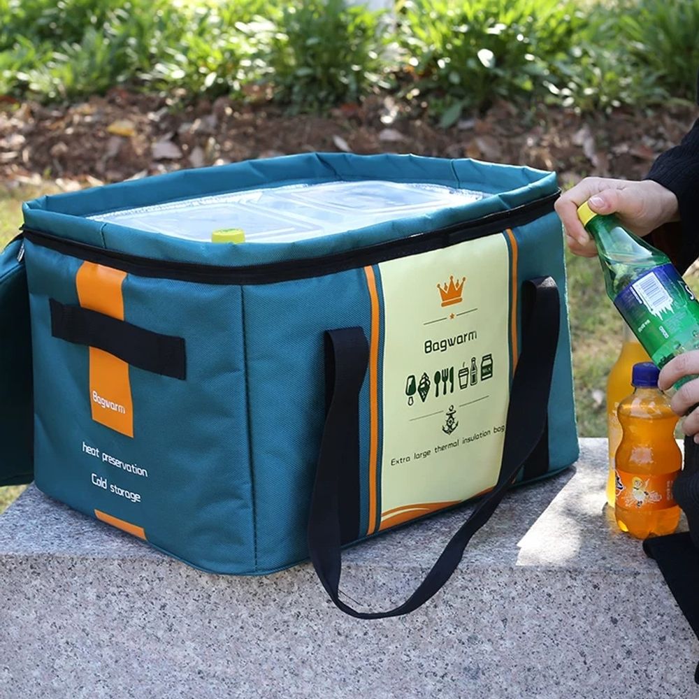 보냉보온가방 94L 캠핑 보온보냉백 배달 네이비5 A. TM50L 네이비 블루 얼음팩 2개 - 상세 이미지 5