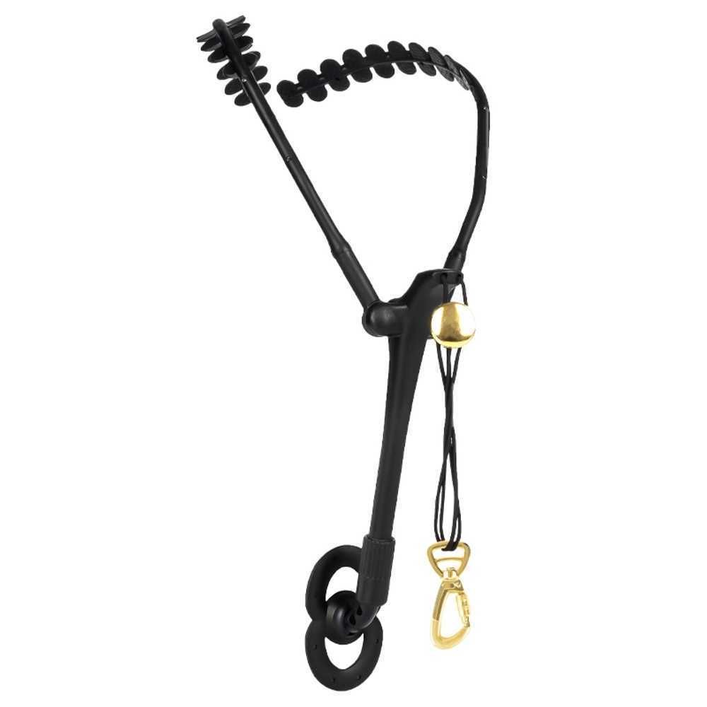 색소폰 목걸이 어깨걸이 거치대 업그레이 A. 업그레이드 버전골드 버클 골드, A. 48cm - 상품 이미지