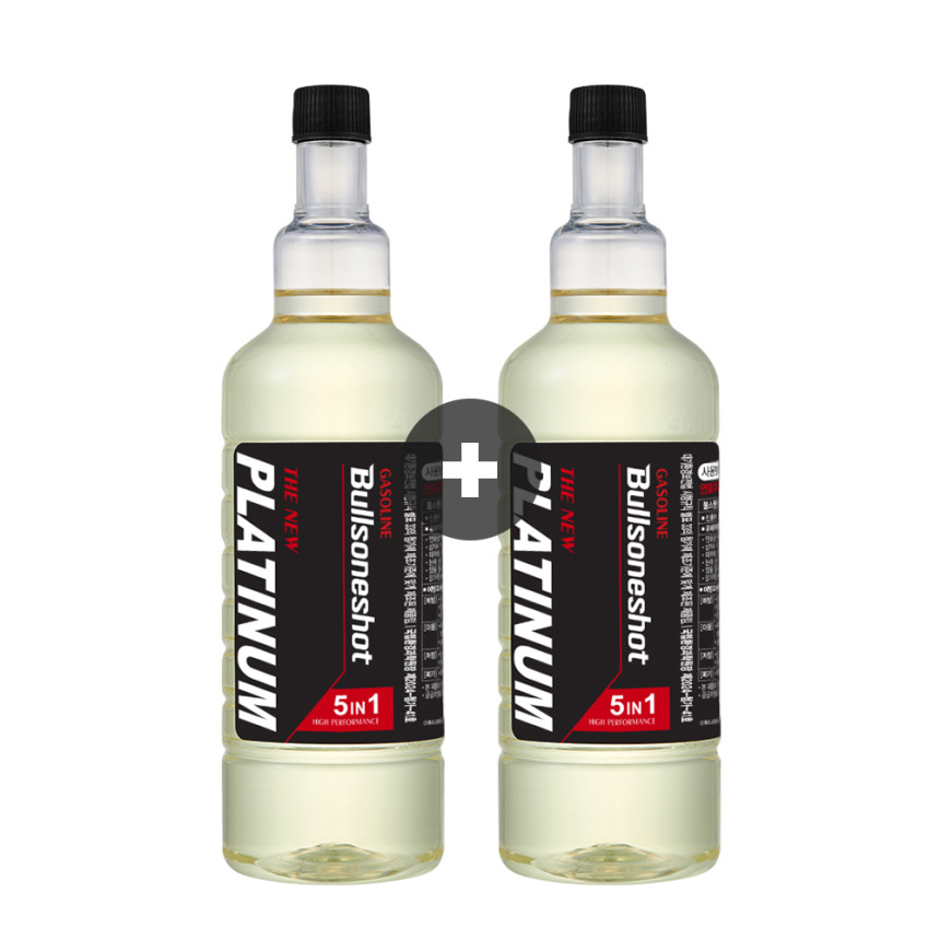 [1+1이벤트]5in1 불스원샷 THE NEW 플래티넘 연료첨가제 500ml 휘발유