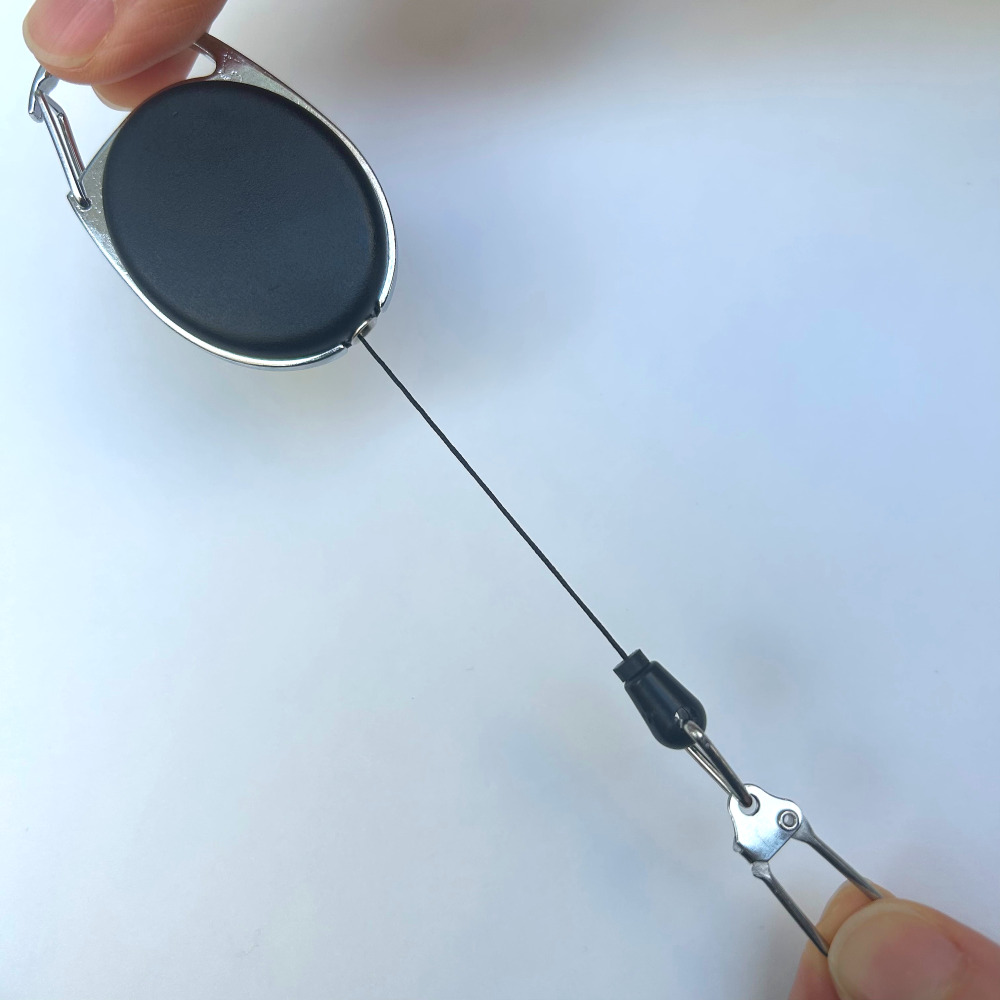 와이어 달린 키홀더 릴 열쇠고리 - 상품 이미지