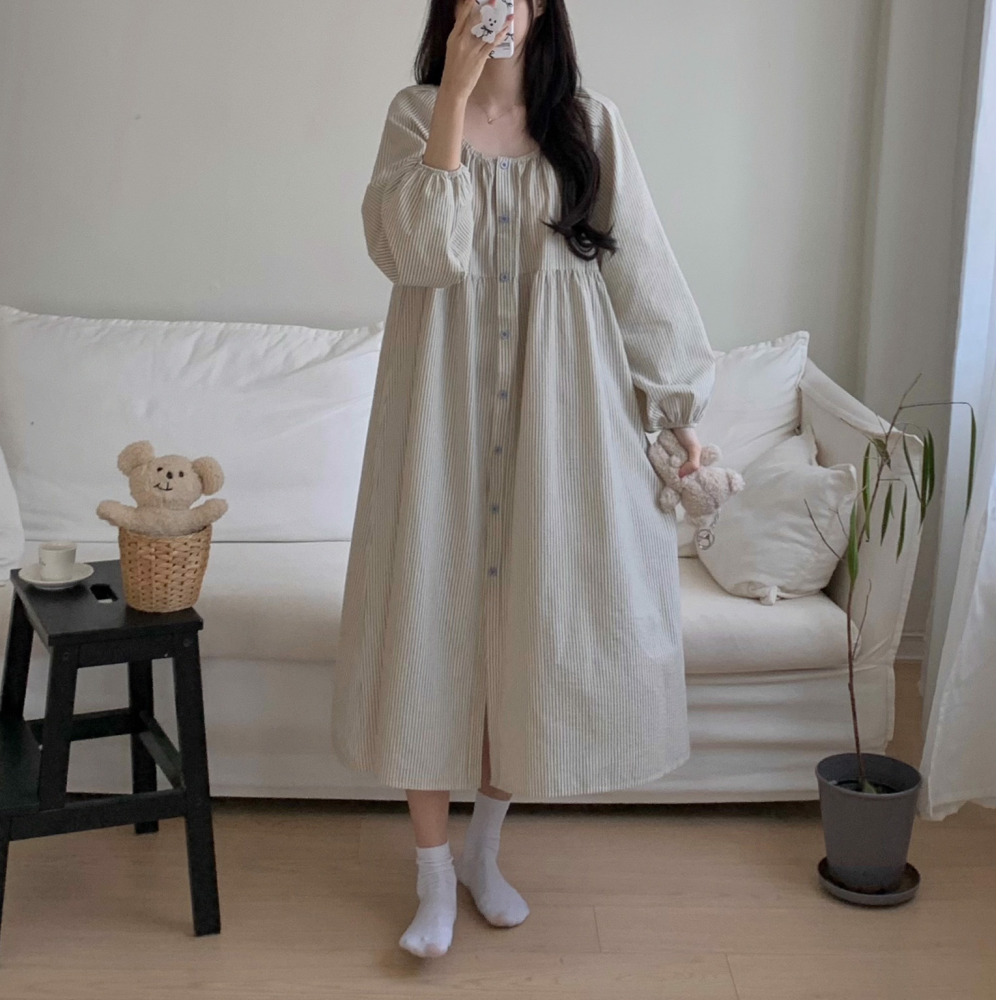 순면잠옷 신혼부부커플잠옷 면파자마 임산부 빅사이즈 공주 이벨라 홈웨어 이미지 8