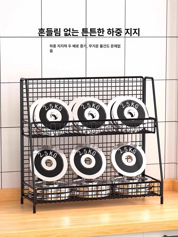계산대 판매대 진열장 철제 마트 매대 편의점 스낵 약국 블랙 대형 2단 - 상세 이미지 5