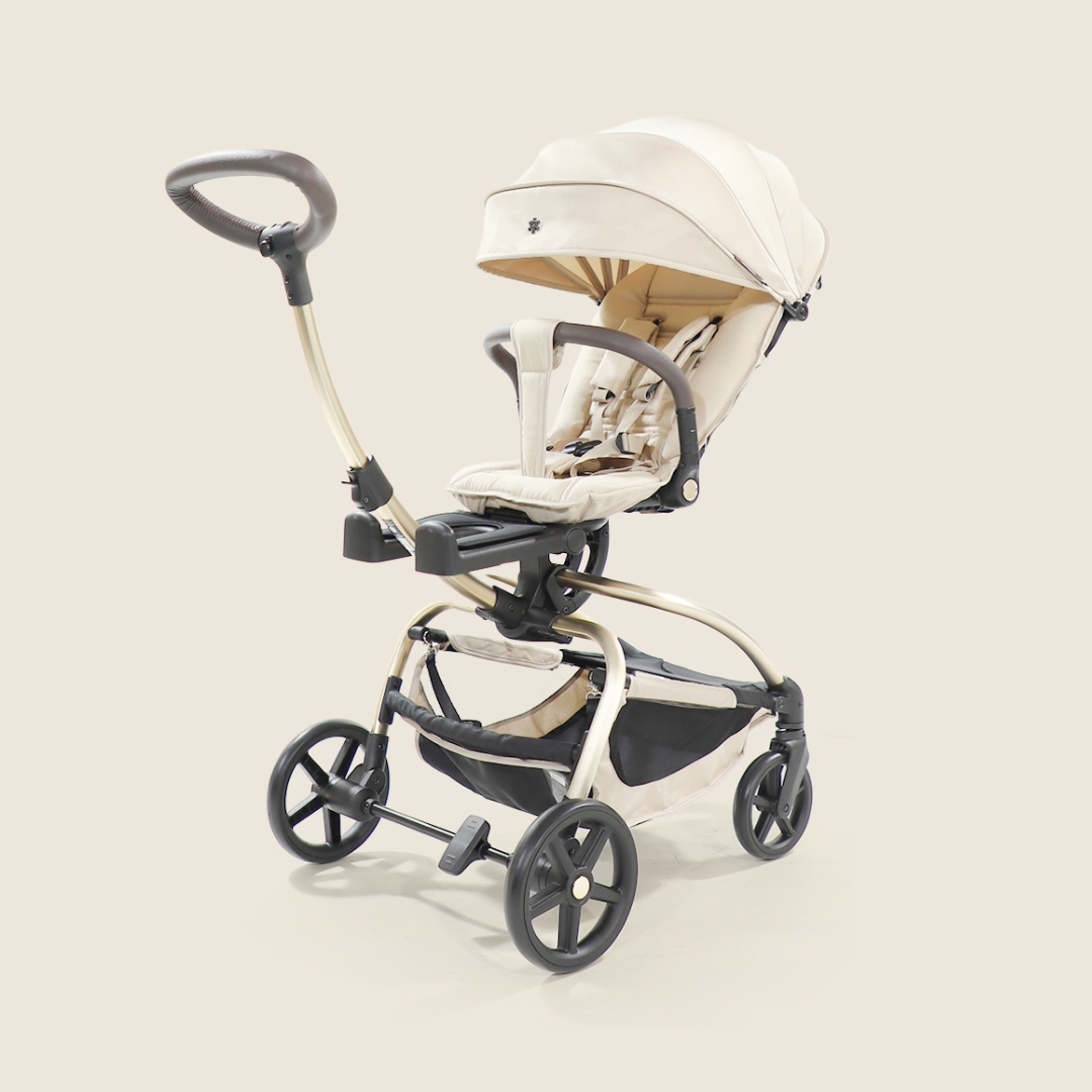 [누비앤타보] NUVY 트래블러S 큰아이까지 등하원 트라이크 유모카 S3 베이지