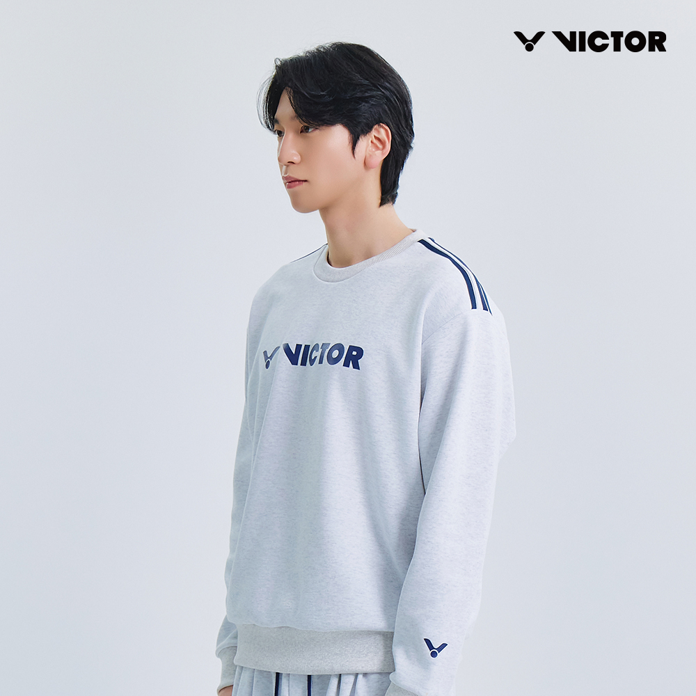 빅터 맨투맨 티셔츠 스웨트셔츠 남성 여성 오버핏 배드민턴 아울렛 이월 VT25ATL017U - 상세 이미지 2