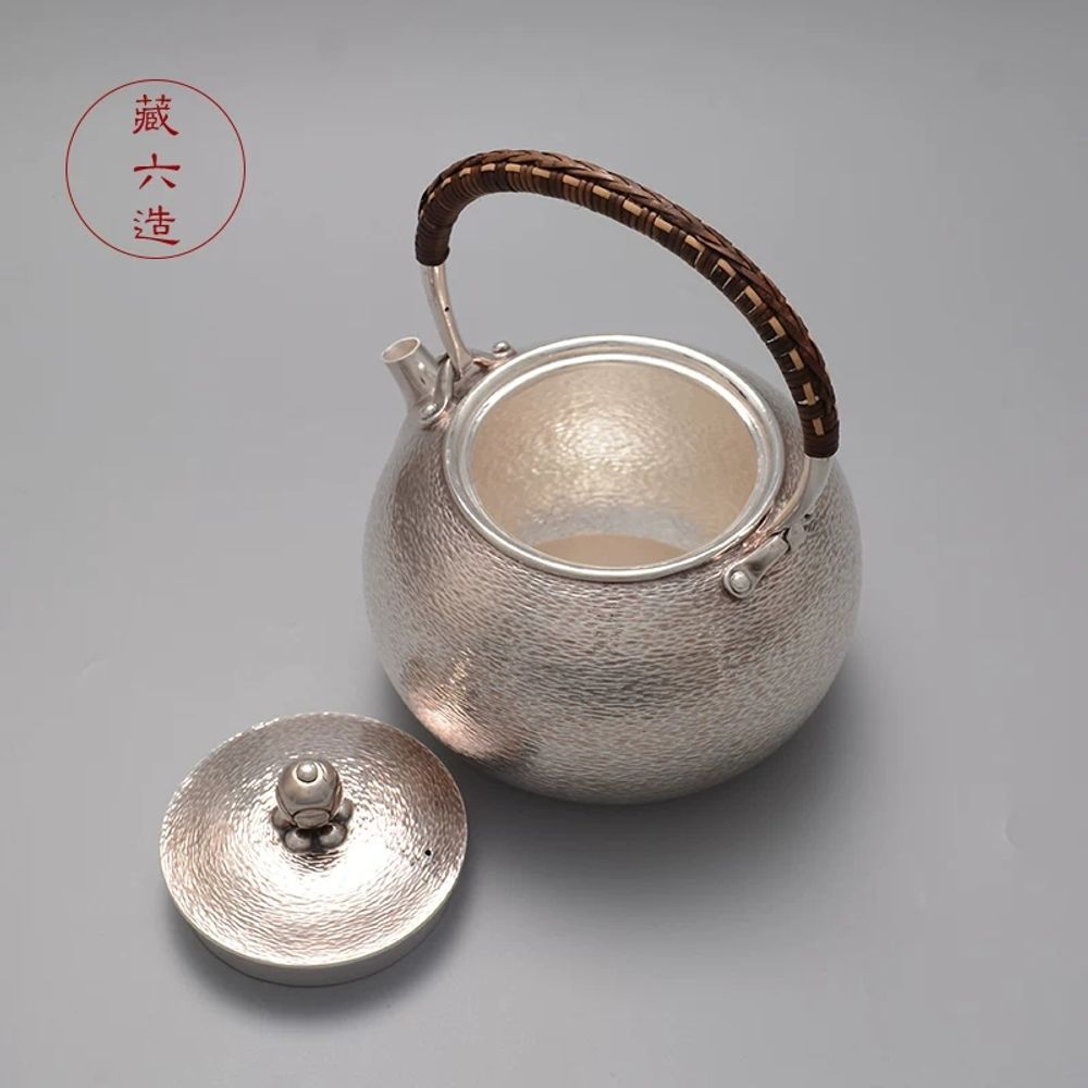 은주전자 차 은다기 수제 순수 수공예 A. 중청천은냄비약 600ml, A. 600200ml - 상세 이미지 3