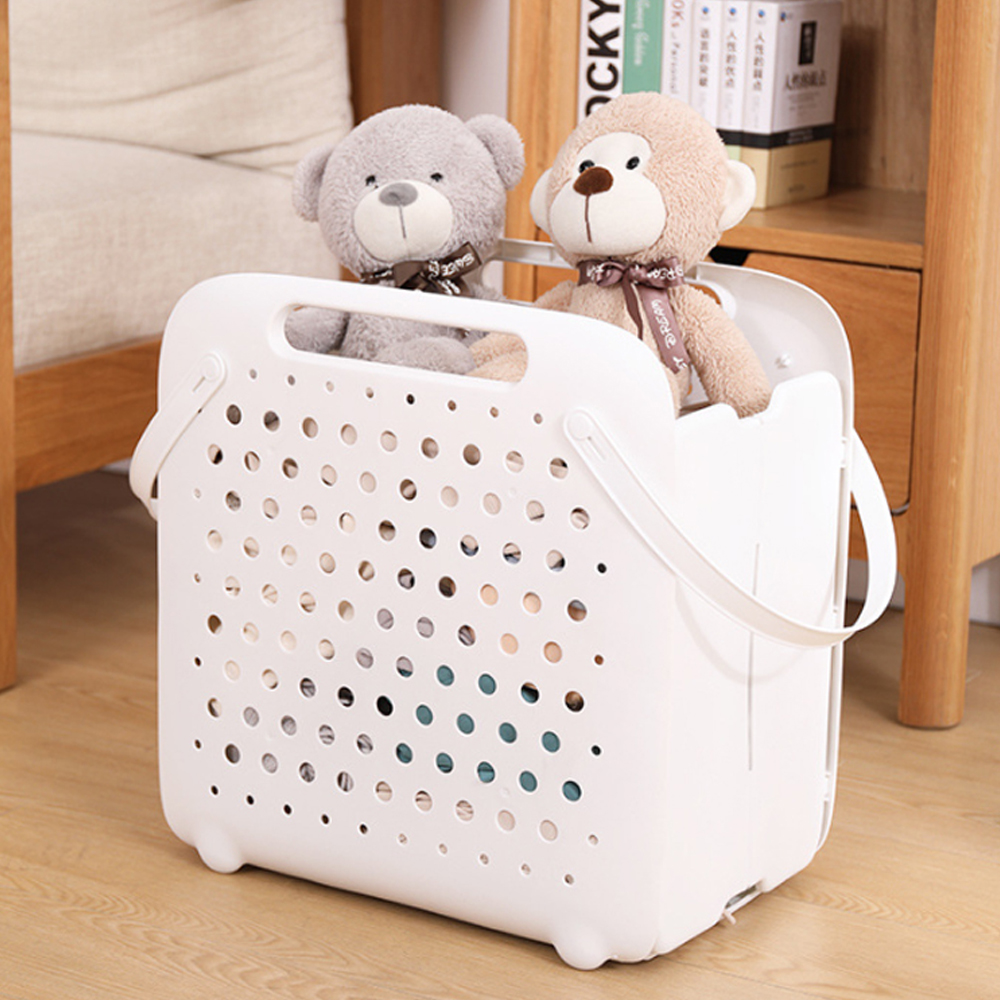 다용도 틈새 접이식 세탁 빨래바구니 바스켓 빨래통 보관함 - 상세 이미지 3