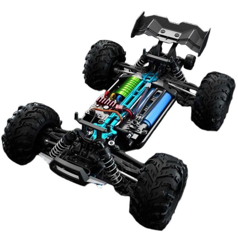 RC 카 드리프트 점프 메탈기어 자동차 오프로드 무선조종 파란색 스포츠카 60KM 2500mAh 리튬배터리 3개 - 상세 이미지 3