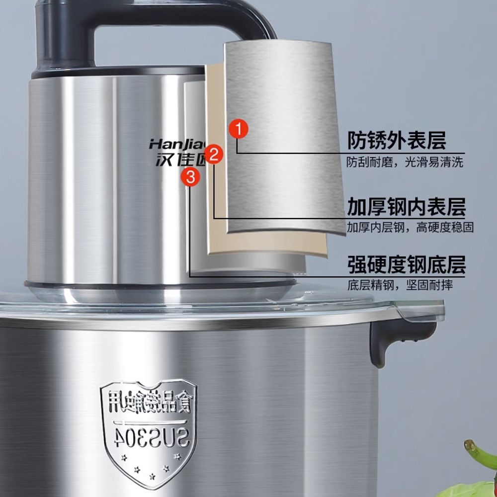 0L 대형 분쇄 대용량 업소용 A. 5 리터 800 와트 순수 구리 모터 2 나이프 세트 - 상세 이미지 2