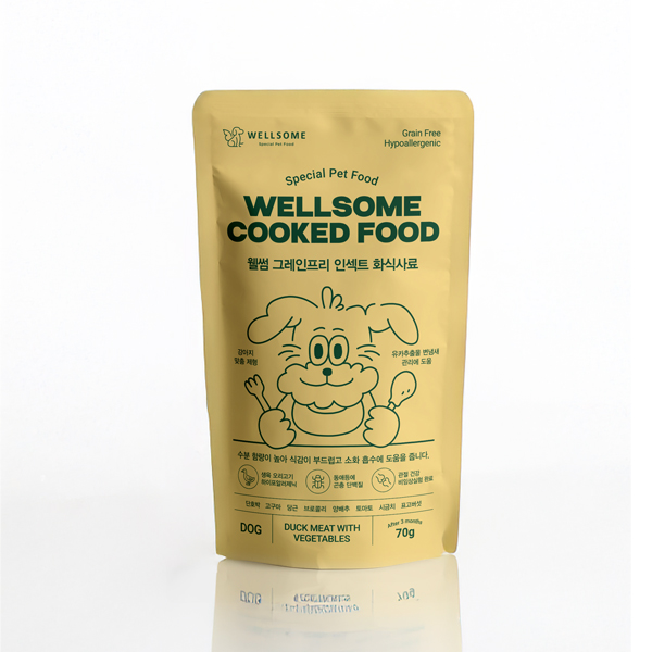 웰썸 강아지 인섹트 프로틴 화식사료 (오리맛)