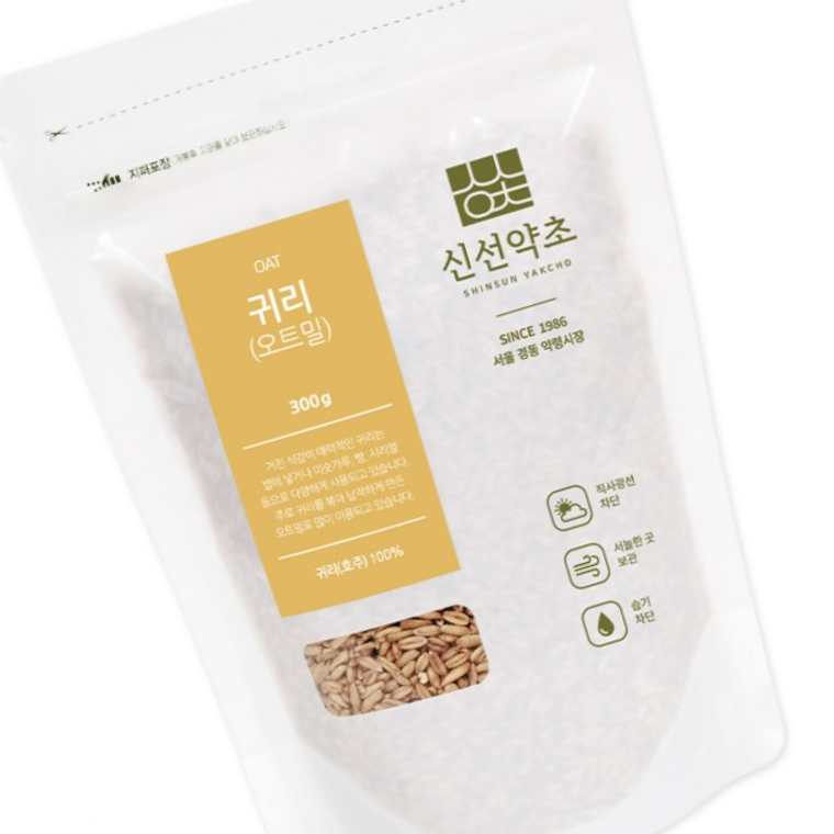 귀리 400g 오트밀 가루 분말 볶음 - 상품 이미지