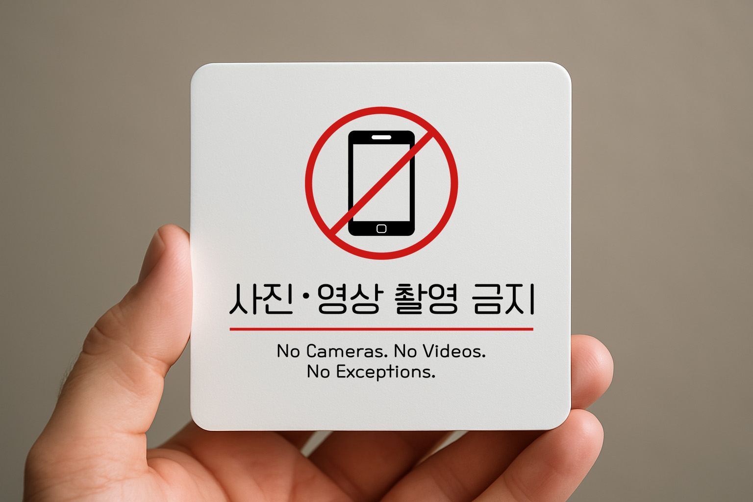 사진 영상 촬영금지 경고 주의 안내판 198 100x100 - 상품 이미지