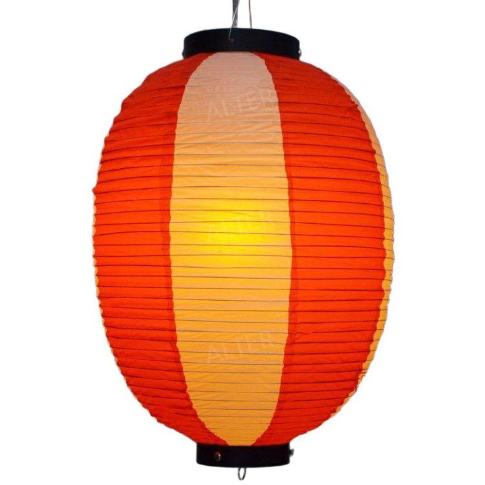 이자카야 홍등 야외 풍등 방수 조명 일식 포차등 대형 랜턴 빨강+베이지 27x40cm - 상품 이미지