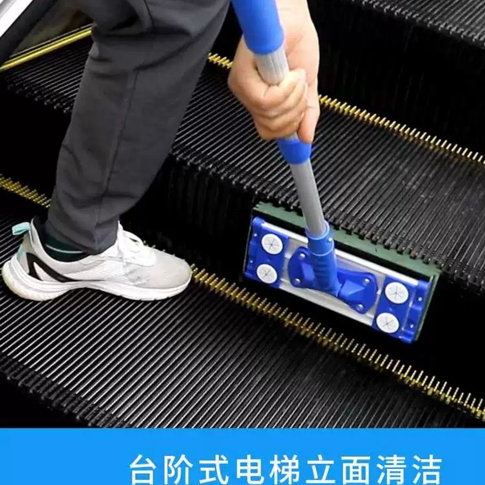 에스컬레이터 청소 도구 솔 브러 C. 녹색 W자형 에스컬레이터 브러시 교체용 코튼 60CM - 상세 이미지 4