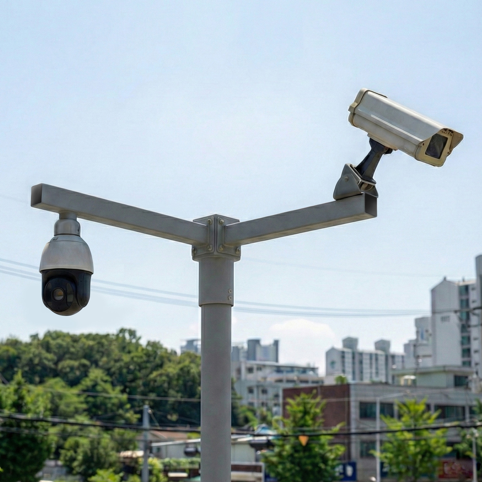 다목적 CCTV 기둥 폴대 폴 설치 제작 야외 아파트 주차장 조립식 기둥 3m A타입 이미지 6