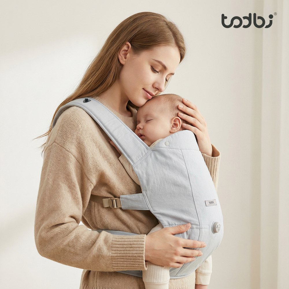 [토드비] 롤롤 다이얼 베이비 캐리어 아기띠 스카이블루