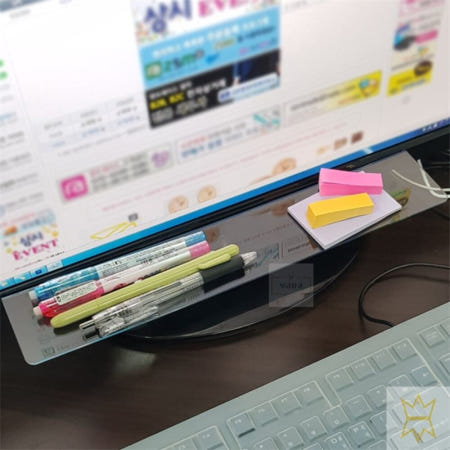 2보급창고 모니터 선반 모니터메모홀더 컴퓨터메모보드