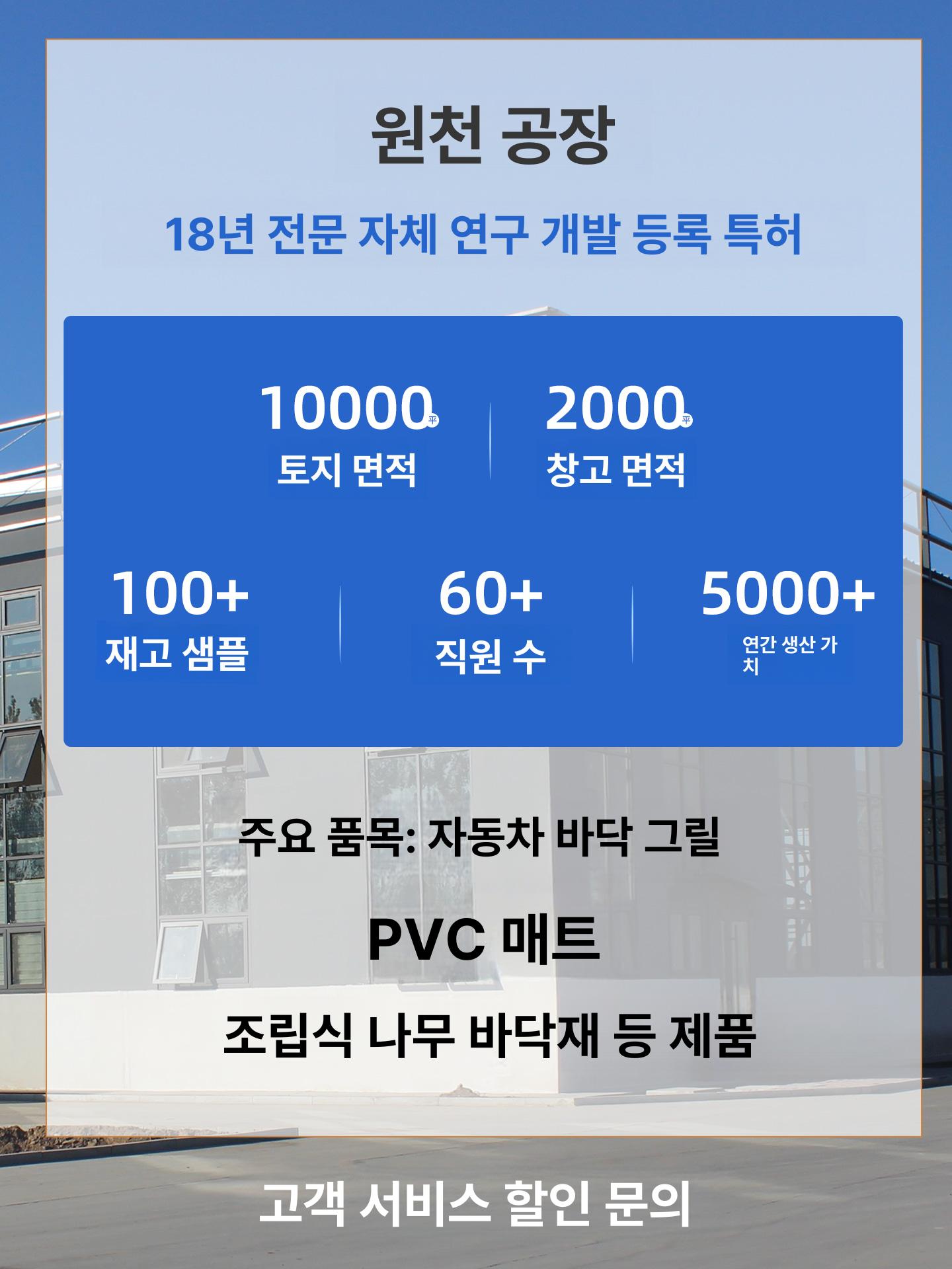 세차장 바닥매트 창고 PVC 미끄럼방지 주차장 업소용 1.8cm 보강 옐로우 40 x 40 - 상세 이미지 5