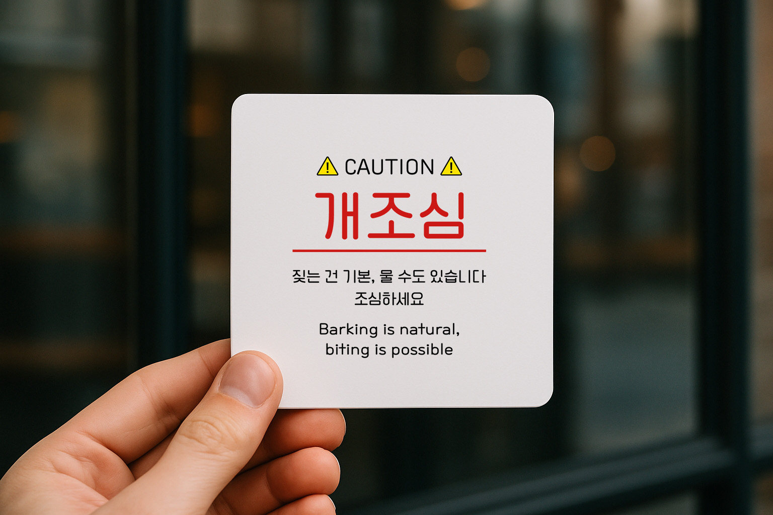 개조심 경고 주의 안내판 192 100x100 - 상세 이미지 3