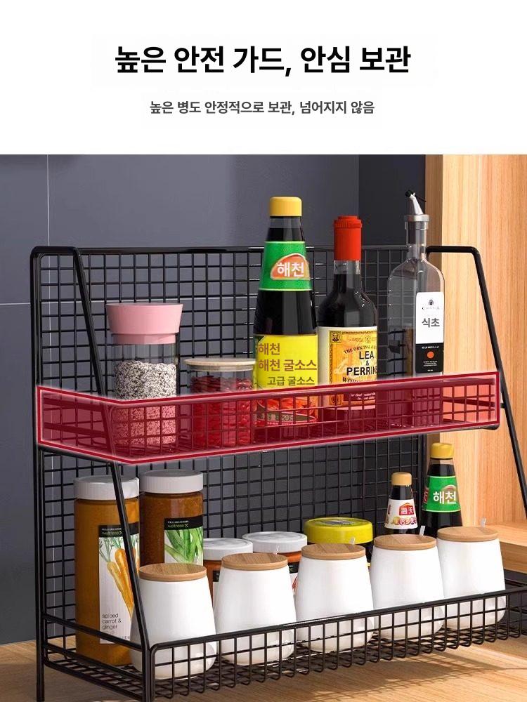 계산대 판매대 진열장 철제 마트 매대 편의점 스낵 약국 블랙 대형 2단 - 상세 이미지 3