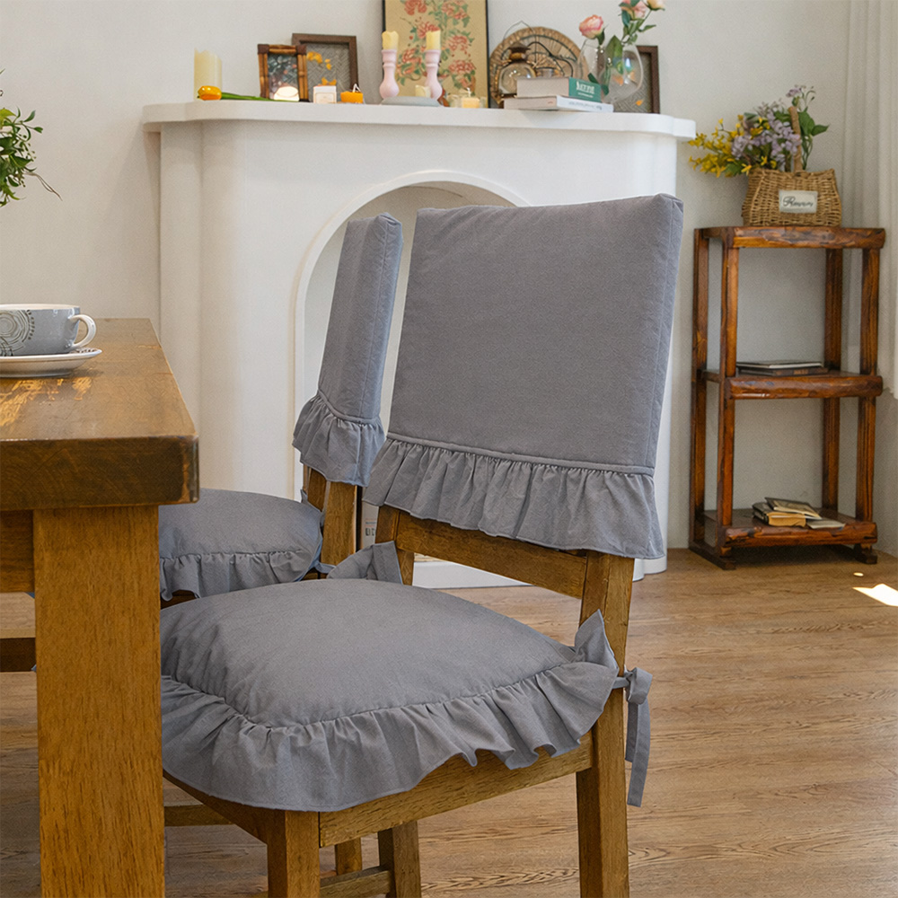 식탁 의자 등커버, 맞춤제작 등받이 리폼 천갈이 덮개 M(45x30cm), 이지 화이트