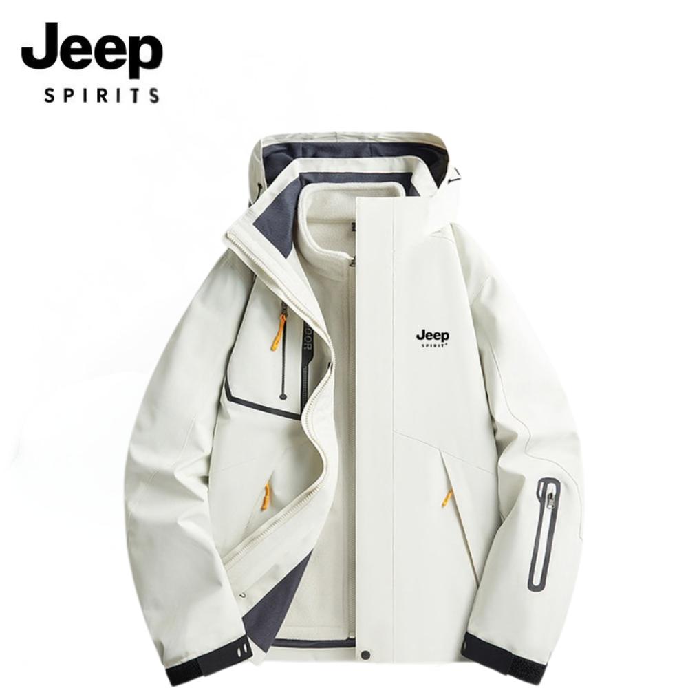 JEEP 지프 남성 3in1 바람막이 자켓 내피탈부착 방수 방풍 봄 가을 겨울 - 상품 이미지
