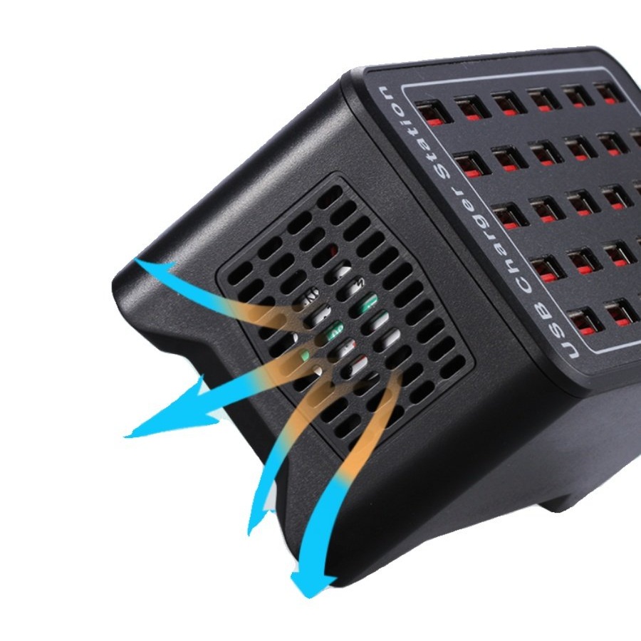 멀티 충전기 업소용 30구 USB A타입 내구성이 좋은 ABS소재 냉각팬 내장 과충전 - 상세 이미지 4