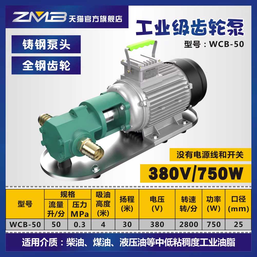 기어펌프 유량 농기계 저압 고유량 급유 모터 페인트 750W 30L 220V 이미지 7