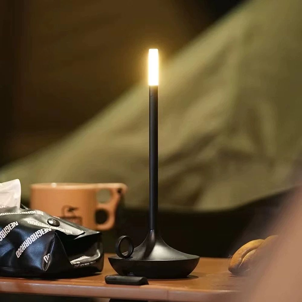 윅랜턴 캠핑랜턴 램프 테이블 북유럽 촛불 A. 금, A. USB, A. 터치 스위치 - 상세 이미지 3