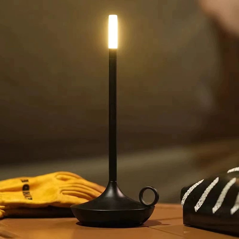 윅랜턴 캠핑랜턴 램프 테이블 북유럽 촛불 A. 금, A. USB, A. 터치 스위치 - 상세 이미지 2