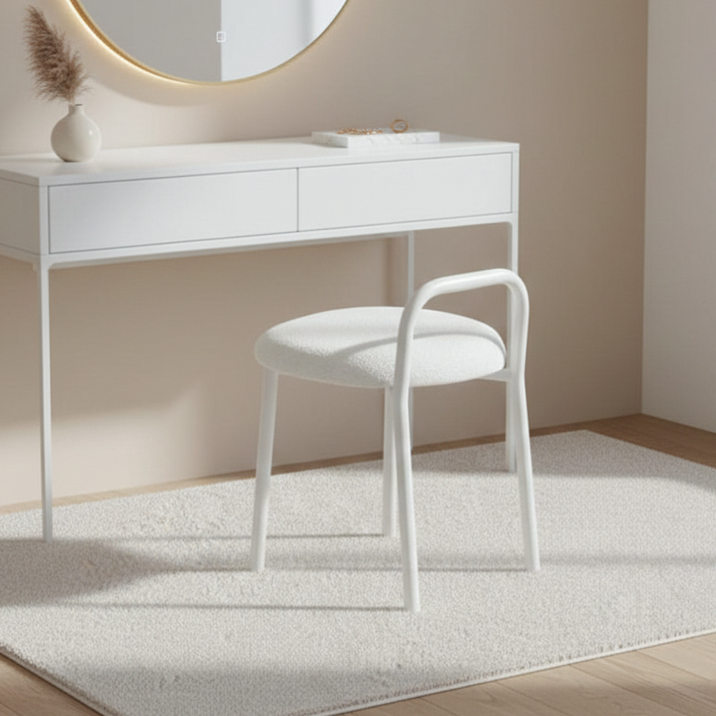 켈린 인테리어 디자인 화장대의자 원형 보조스툴의자 제품 이미지