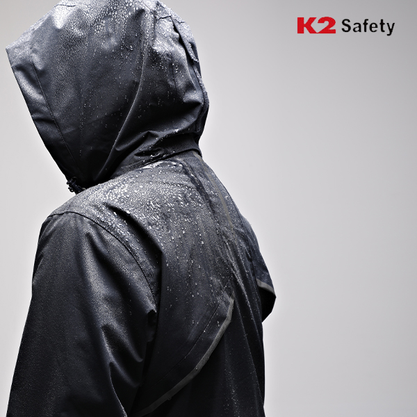 K2 세이프티 여름 바람막이 경량 바지 우의 세트 남자 골프자켓 방수 후드 레인쉘터셋업 - 상세 이미지 4
