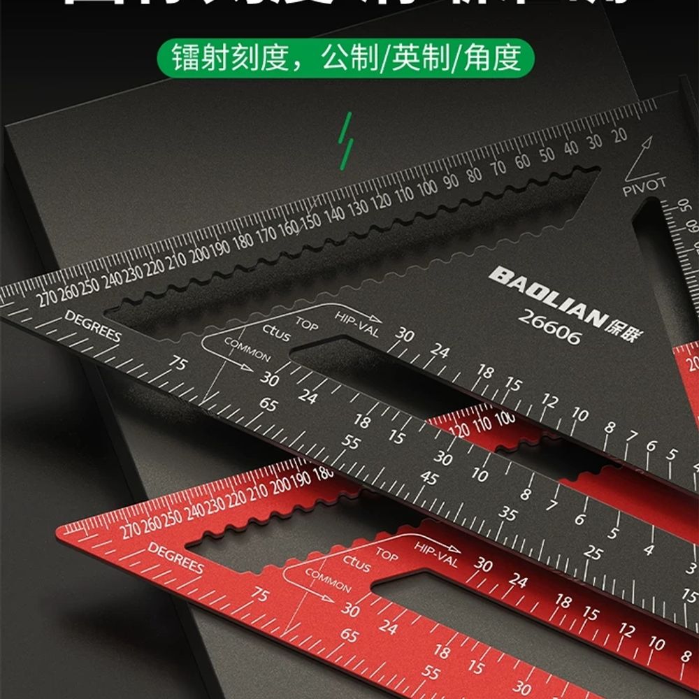 제도용품 스피드스퀘어 목공 45도 삼각자 목공용삼각자 각도 - 상세 이미지 3