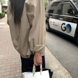 [카키당일] 언더슨 어썸 스트라이프 셔츠 오버핏 루즈핏 코튼 클래식 남방... 착용 후기 | 사이즈/핏 총정리 - 상품 이미지 4
