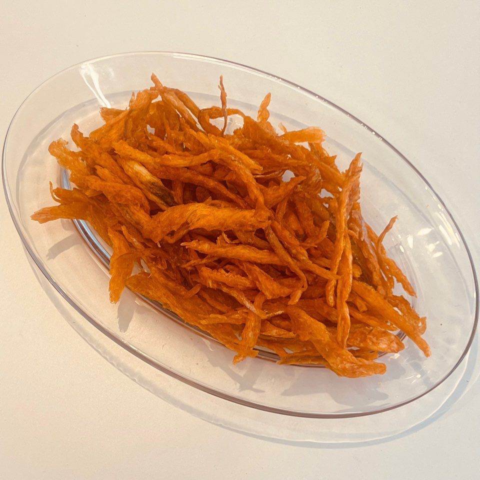 오렌지바다 바삭 간식 매콤 먹태 황태 마른 안주 바삭 바질 치토스 먹태채 100G