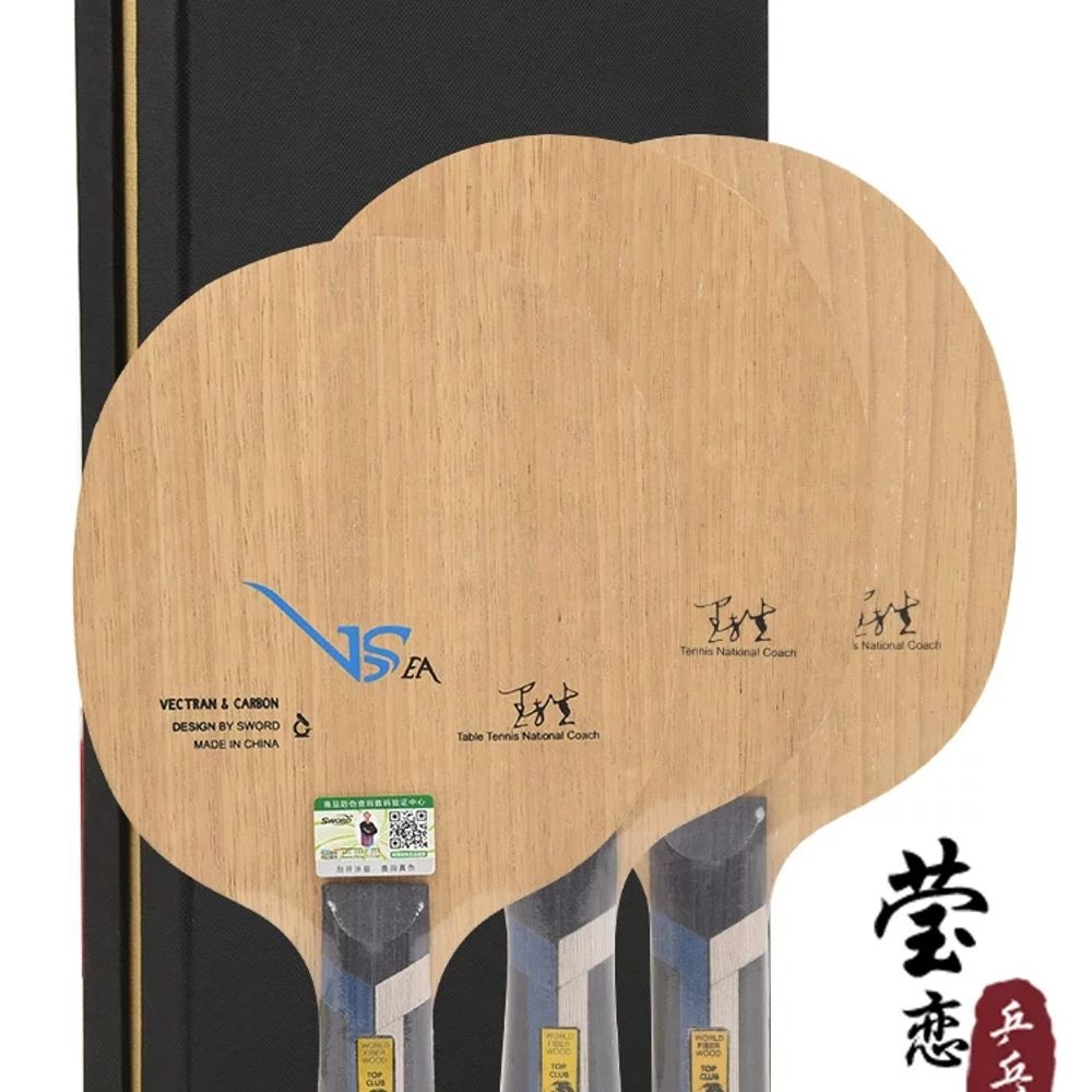 펜홀더라켓 식탁구라 A. Lanfang Carbon VIS_Straight CS 짧은 핸들 - 상세 이미지 2