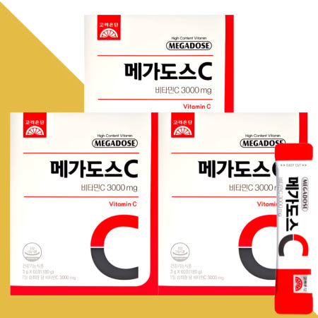 고려은단 메가도스C 3000 비타민씨 비타민C 60포X3박스