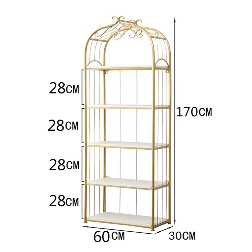 철제 장식장 엔틱 위스키 술 가방 식물 선반 거실 50x150cm 4단 이미지 7